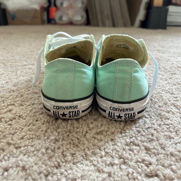 Converse Chuck Taylor All Star Herby Mint Green Canvas Low-Top Sneakers Size 8 - Picture 6 of 11